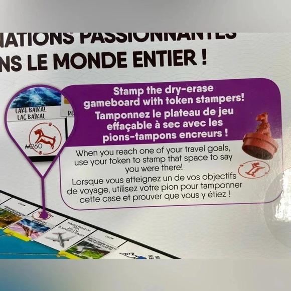 Monopoly - Travel World Tour - Dry Erase  Game Board - BNIB 🎩🐕🎲 - Picture 8 of 8